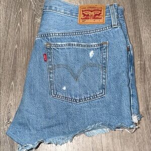 Levi's 501 Blue Denim Shorts